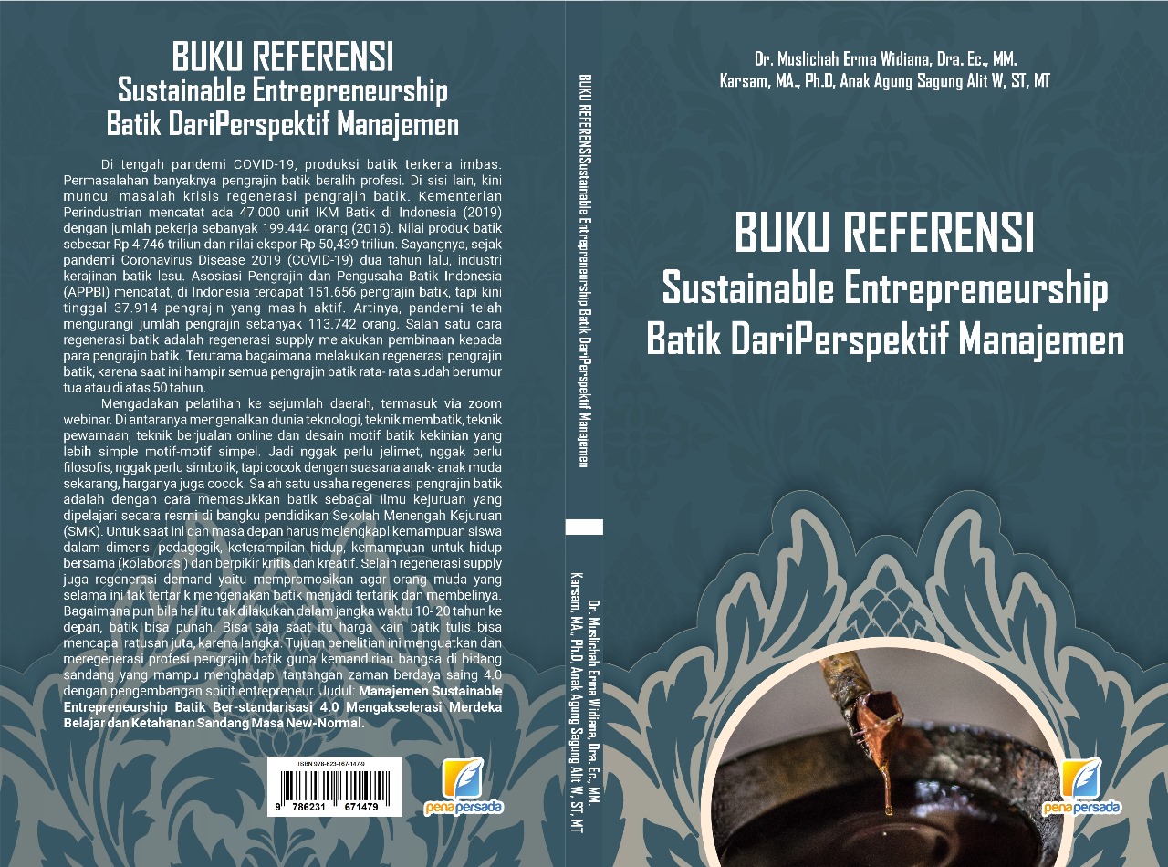 BUKU REFERENSI Sustainable Entrepreneurship Batik Dari Perspektif ...